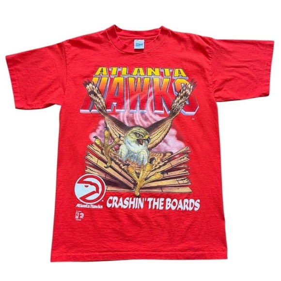Salem Sportswear Other - Vintage 90s Atlanta Hawks Crashin The Board NBA Basketball Sport Graphic T-shirt